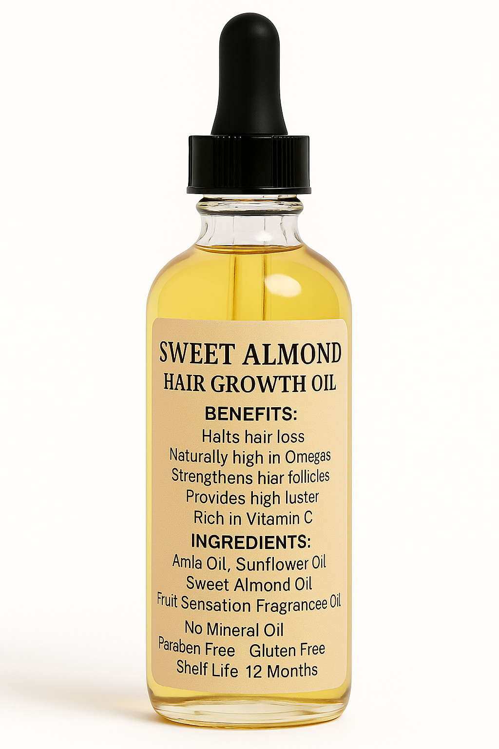 Sweet almond hair growth oil