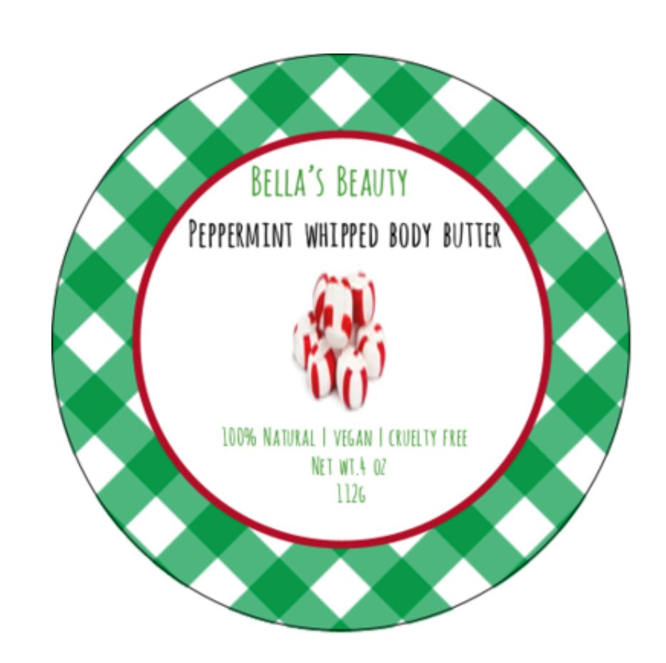 Peppermint whipped body butter