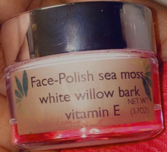 Face-Polish sea moss +white willow Bark