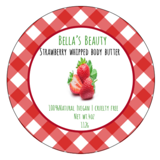 Strawberry whipped body butter