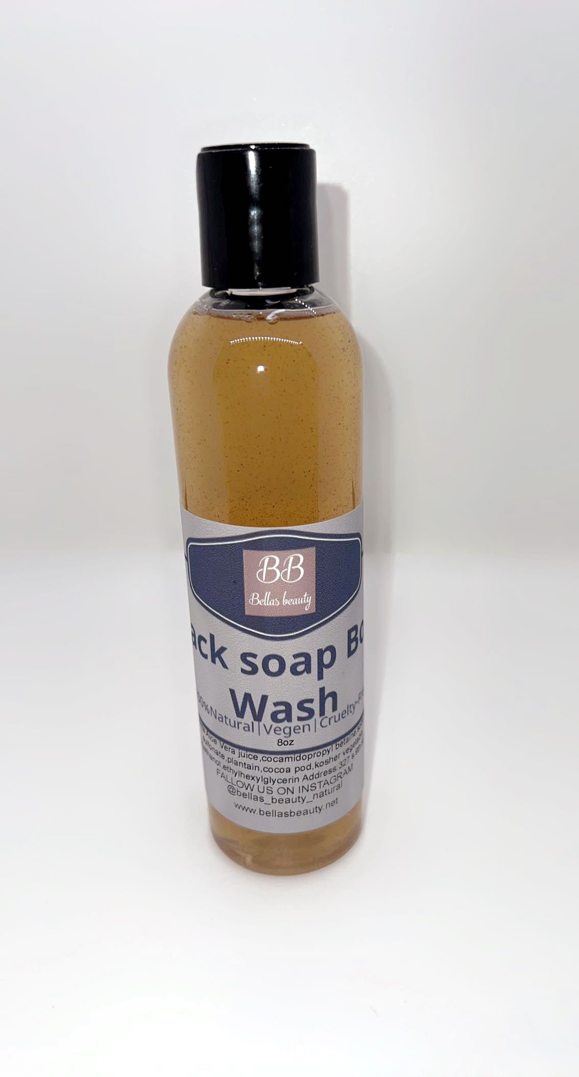 Black soap body wash